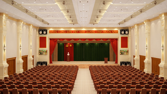 tượng bác hồ hội trường